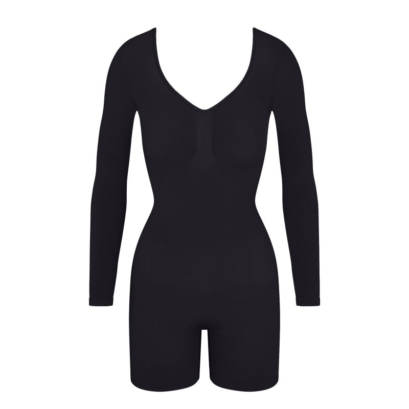 LONG SLEEVE LOW BACK MID THIGH BODYSUIT